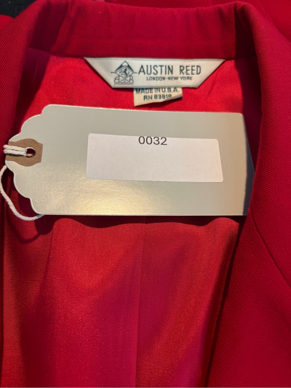 Austin Reed Bright Red Single-Button Blazer - Picture 9 of 9